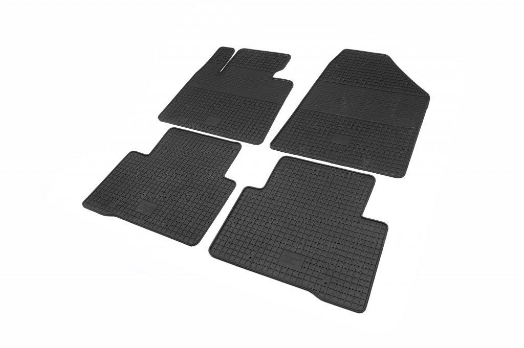 Резиновые коврики Polytep для Hyundai Santa Fe 3 2012-2018 гг. резина Черный