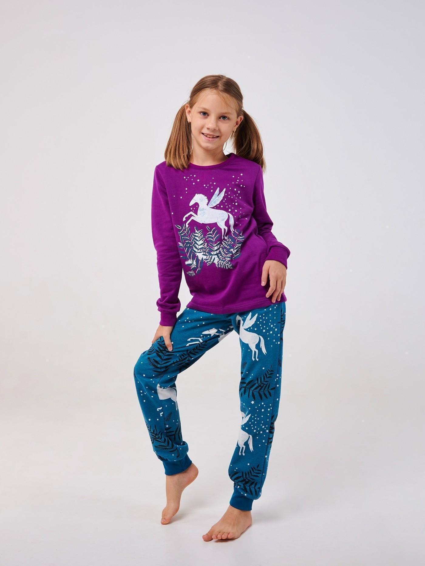 Пижама Smil 128 см Фиолетовый рисунок (104692)