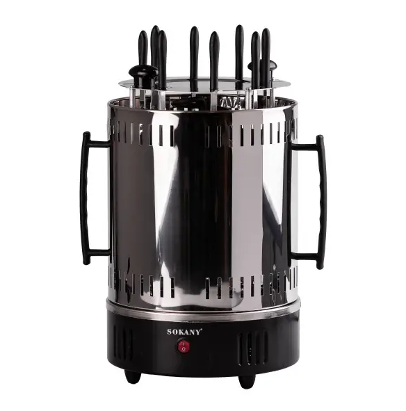 Электрошашлычница вертикальная Sokany SK-6113 на 8 шампуров - фото 2 Электрошашлычница вертикальная Sokany SK-6113 на 8 шампуров - фото 2