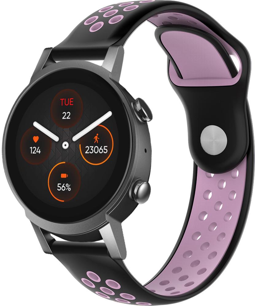 Ремінець Sport для Mobvoi TicWatch E3 Pink Black (26747-49)