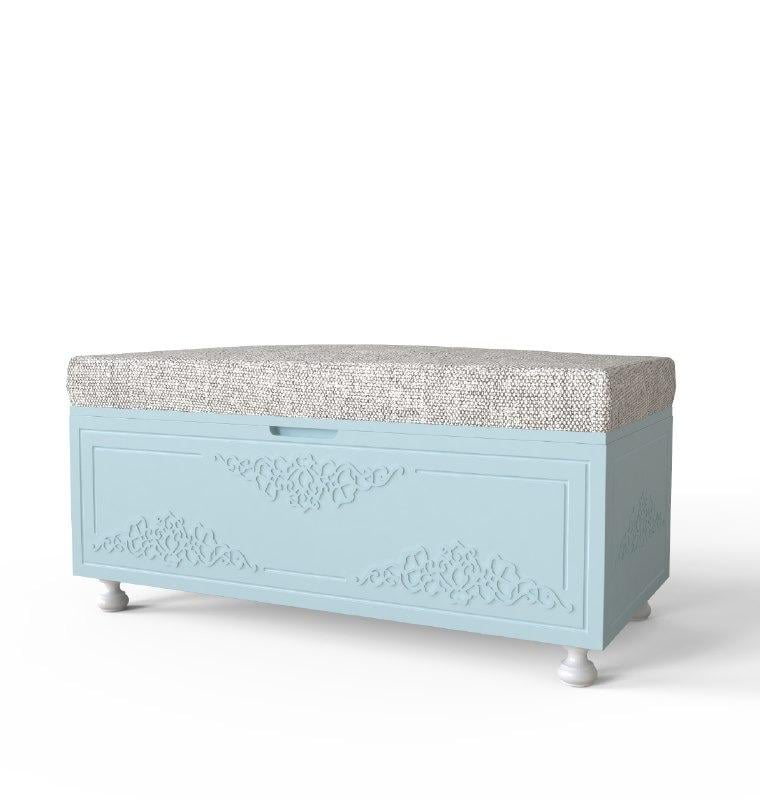 Пуфик Artinhead Amelie с нишей ЛДСП/МДФ Голубая лагуна Пуфик Artinhead Amelie с нишей ЛДСП/МДФ Голубая лагуна