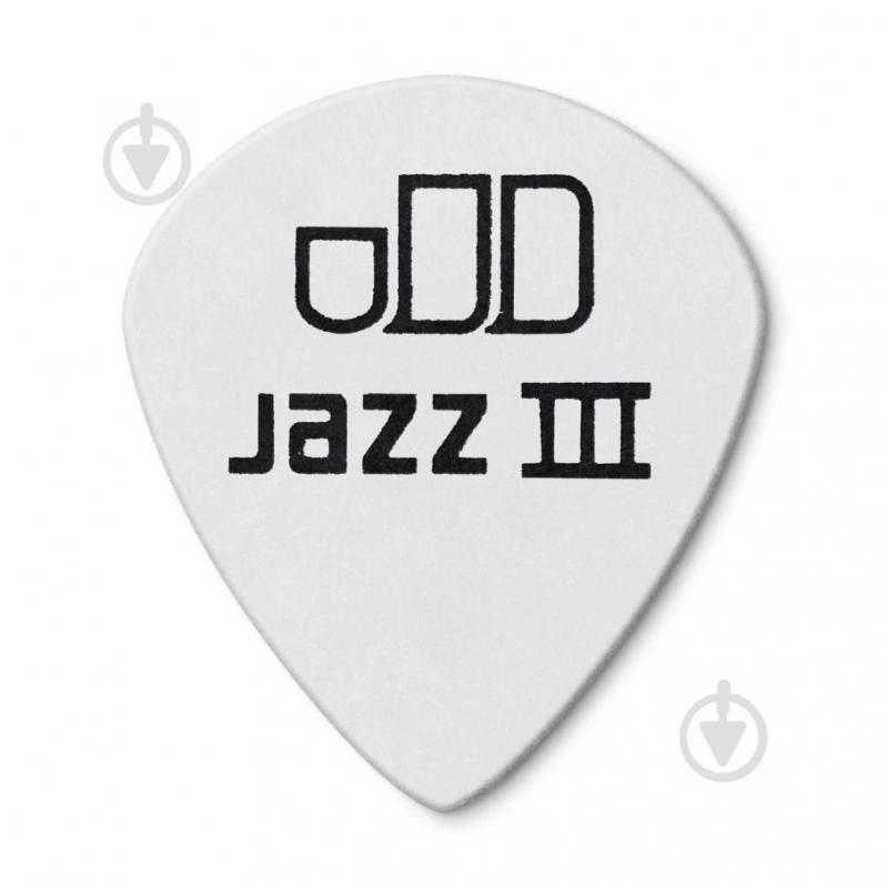 Медиатор Dunlop 4781 Tortex White Jazz III Guitar Pick 1.0 mm (1 шт.) - фото 2