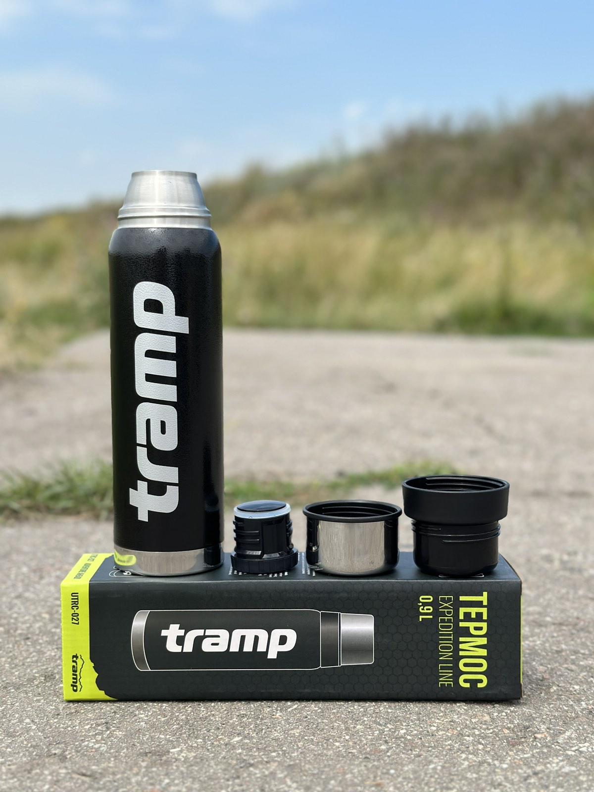 Термос для напитков Tramp expeditioс нержавейки держит 24 ч. 0,9 л (UTRC-027-black) - фото 3