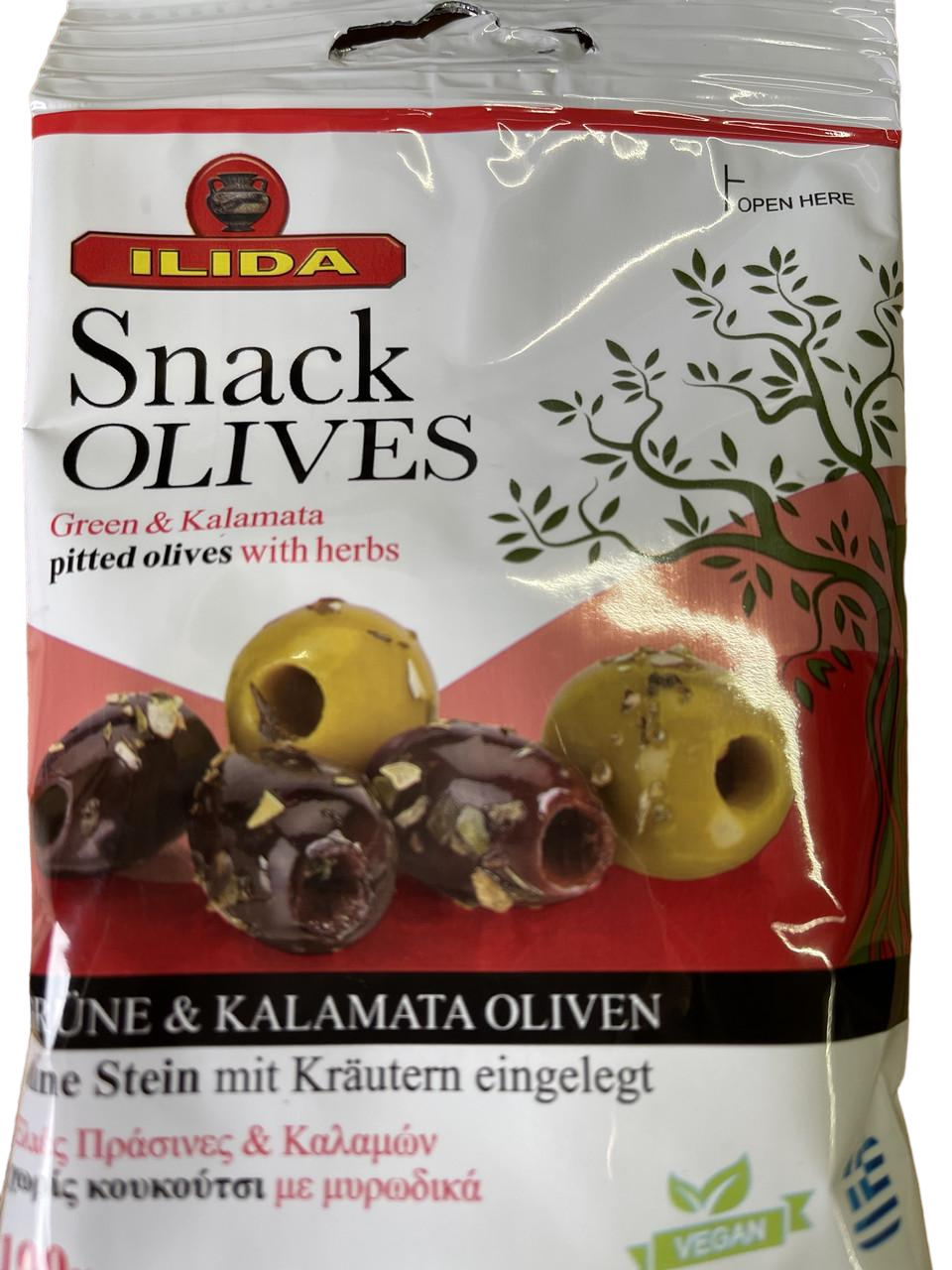 Оливки мікс Kalamata & Green без кісточки 80 г (1753387503)