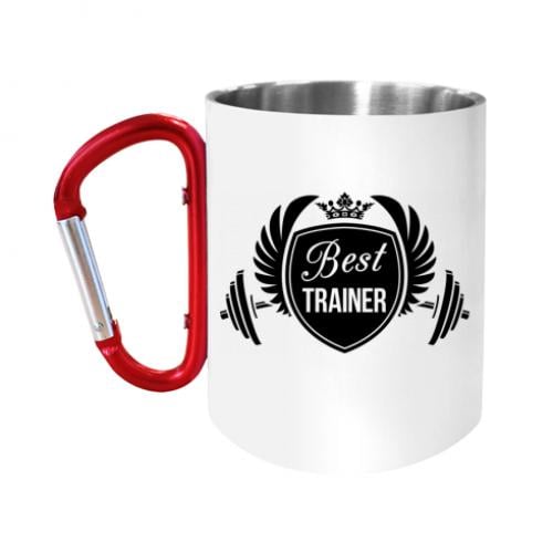 Чашка с ручкой карабин Лучший тренер Лучший тренер (5556055-1-55073) - фото 1 Чашка с ручкой карабин Лучший тренер Лучший тренер (5556055-1-55073) - фото 1