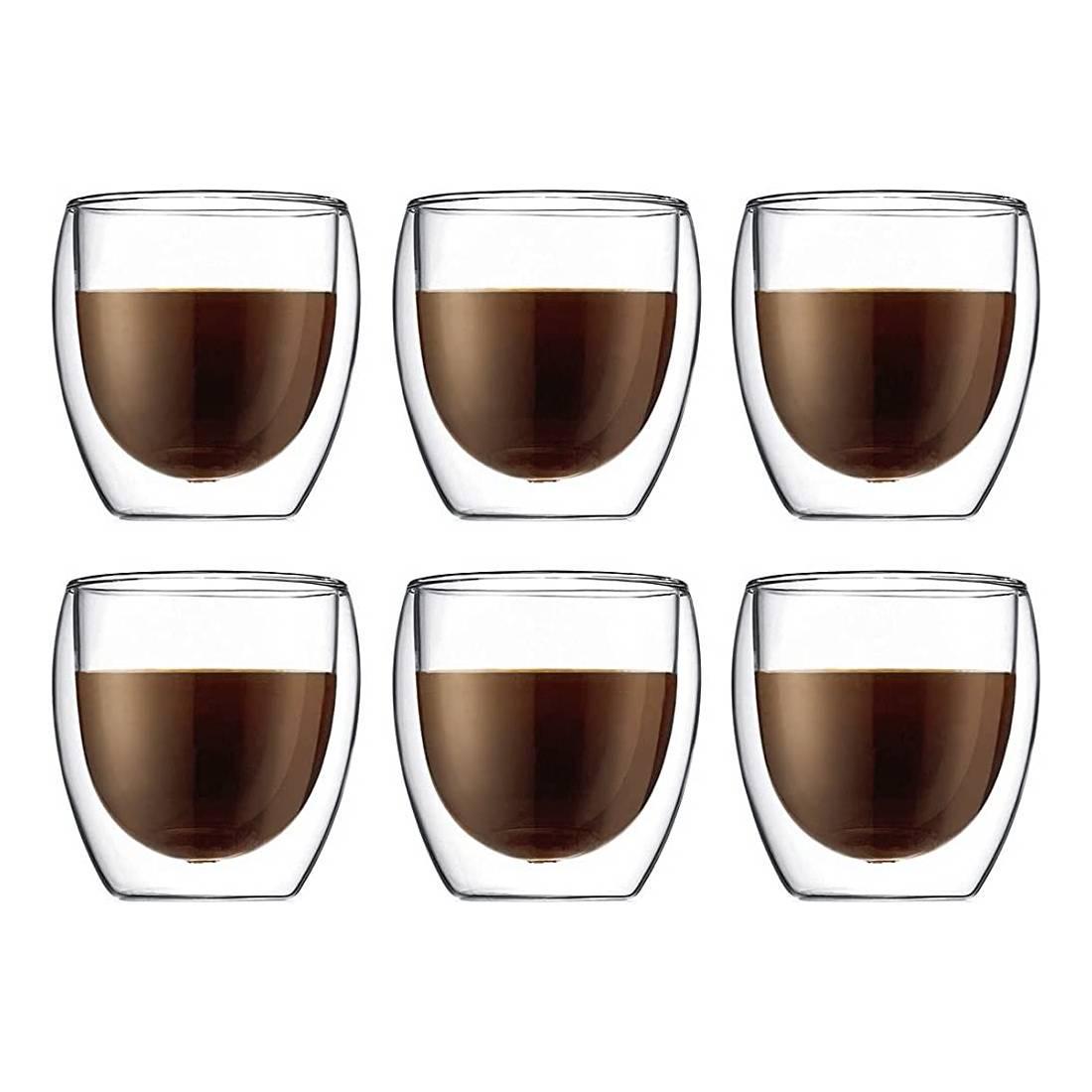 Набор бокалов с двойными стенками Bodum Pavina 6 шт. 250 мл (4558-10-12) - фото 2 Набор бокалов с двойными стенками Bodum Pavina 6 шт. 250 мл (4558-10-12) - фото 2