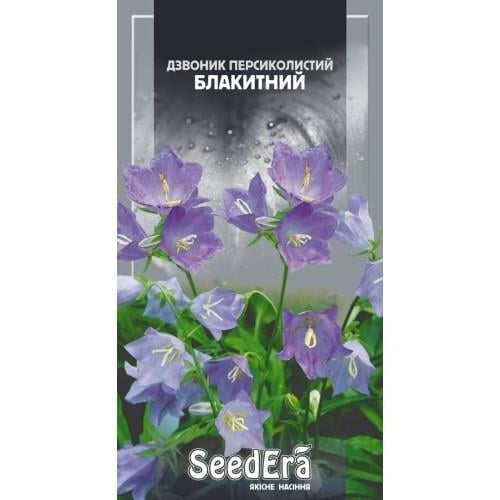Семена цветов Колокольчик персиколистный голубой многолетний Семейный Сад 0,2 г (CS-1012)
