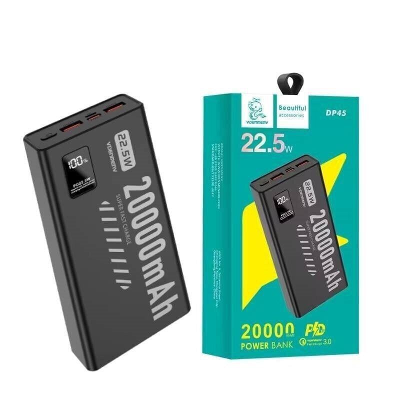 Повербанк VDENMENV DP45 20000mAh PD QC 3.0 (6976883930786)