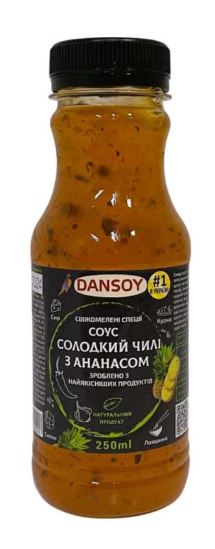 Соус солодкий Dansoy Чілі з ананасом 250 мл (512)