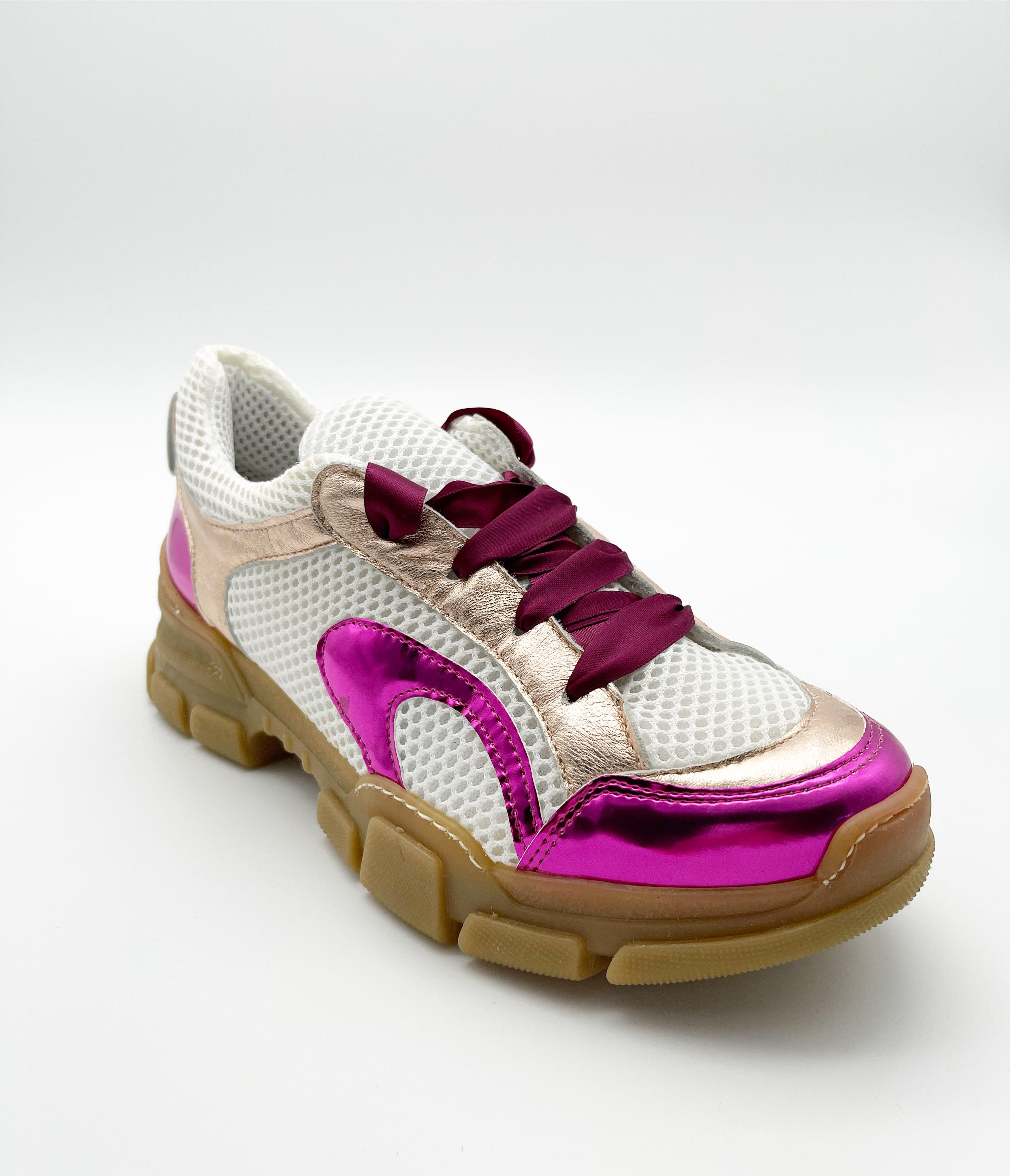 Кроссовки женские NILA NILE GIO19111 р. 40 Белый/Розовый