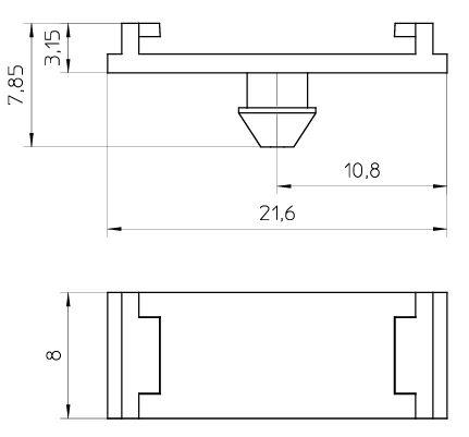 Адаптер для прямого монтажа Phoenix Contact PTFIX 1,5-RZ 21,6х8х7,9 мм Серый (1632415) - фото 3