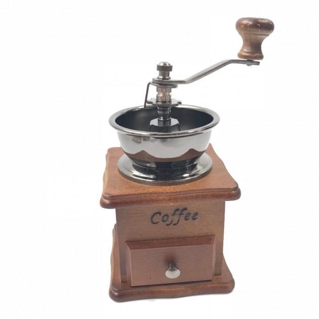 Кофемолка SUNROZ Manual Wooden Coffee Grinder Мини деревянная ручная кофемолка SUN0351
