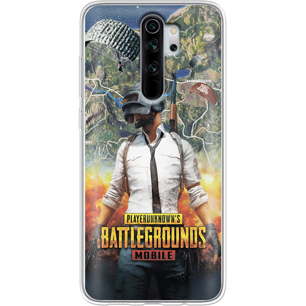 Чехол Boxface Xiaomi Redmi Note 8 Pro PUBG Mobile Прозрачный силикон (38222-up2309-38222)