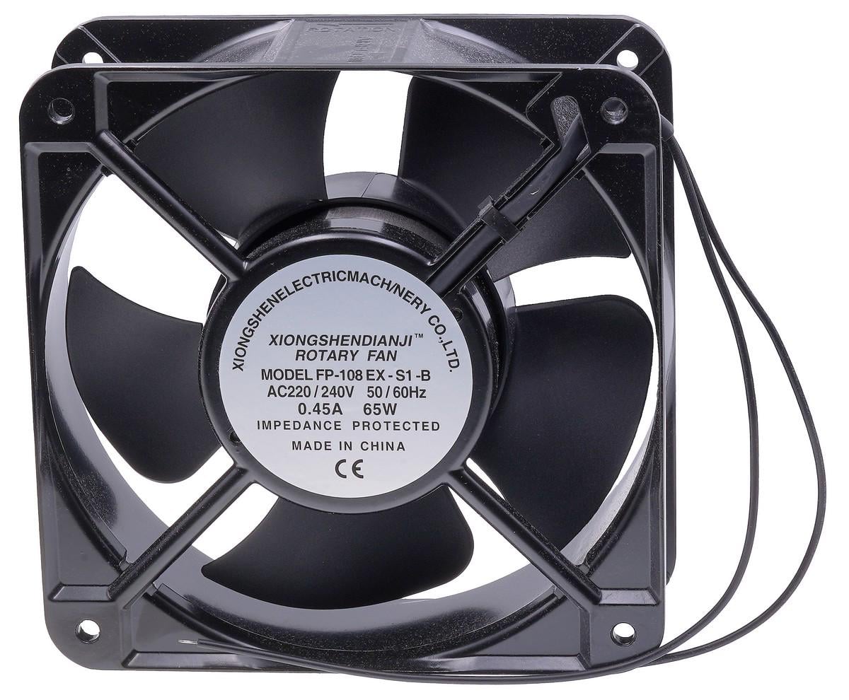 Вентилятор VJ Parts кулер ST 568-1 220V/65W алюминий 180х180х60 мм (вент005)