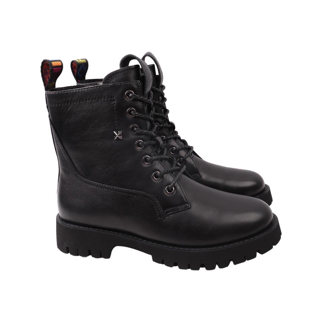 Ботинки женские Berisstini из кожи р. 38 Черный (38-22ZHC)