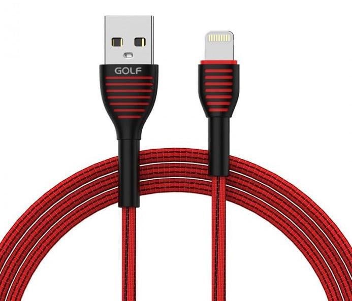 Кабель синхронізації Golf GC-74 USB-Lightning 3 А 1 м Red (3_00673)