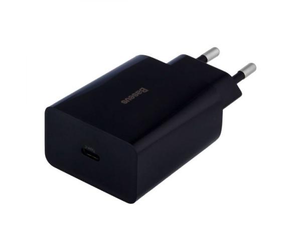Устройство сетевое зарядное Baseus TZCCFS-F Type-C to Lightning 18 W 3A Black