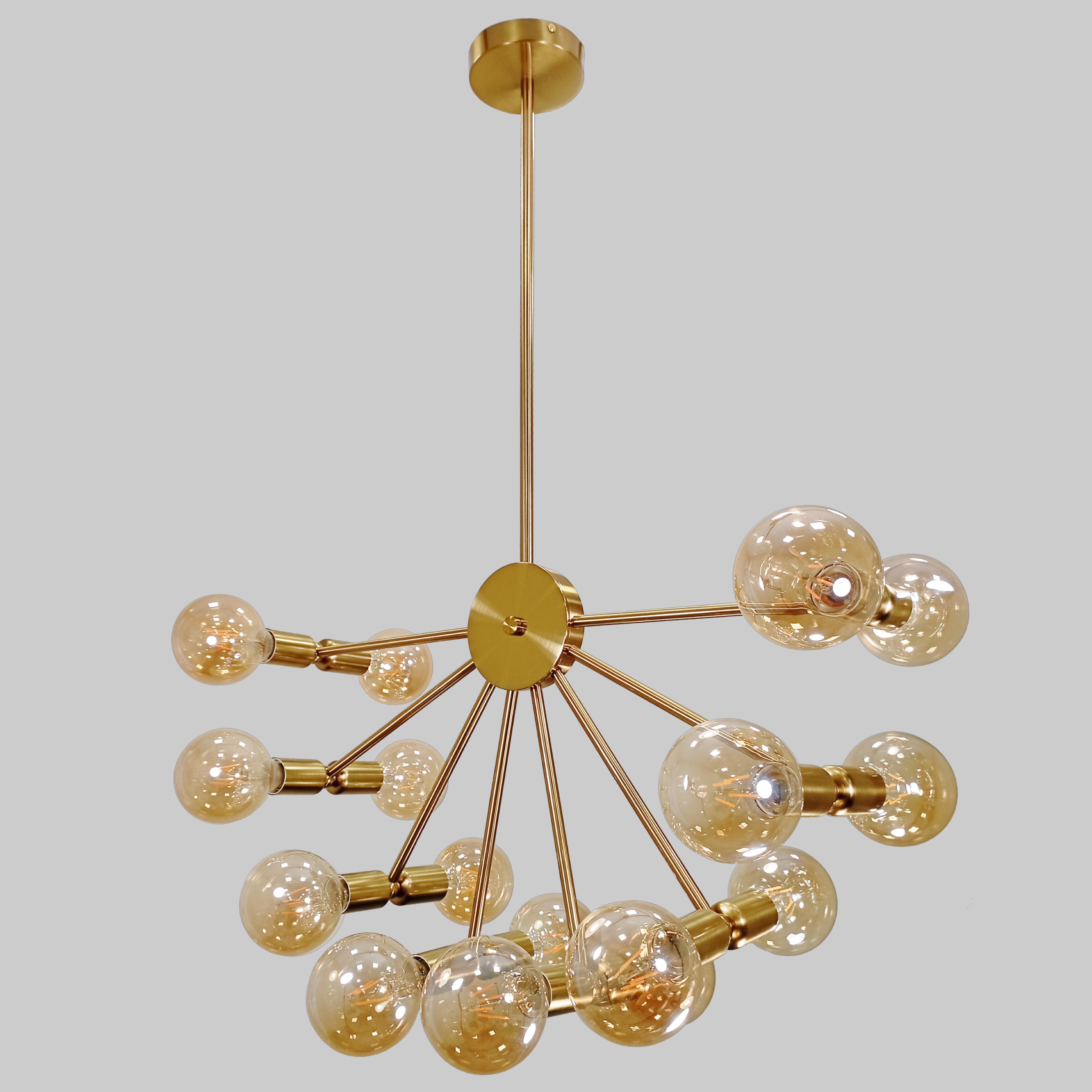 Люстра на 16 ламп Бронзовий (61-V1015-16 BRZ) - фото 1 Люстра на 16 ламп Бронзовий (61-V1015-16 BRZ) - фото 1