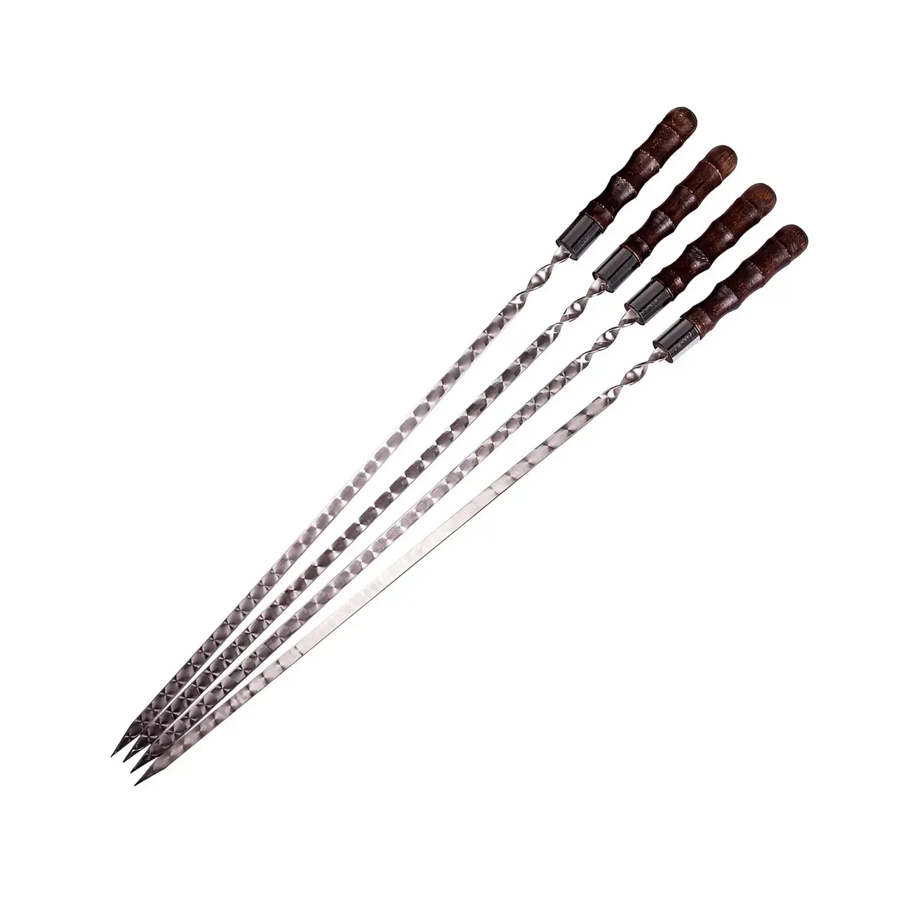 Шампуры из нержавеющей стали ручная работа Бамбук Gorillas BBQ SKK7 4 шт. 40 см (2625062477)