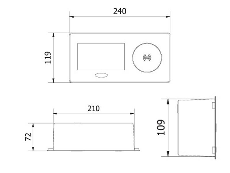 Розетка врізна GTV AVARO PLUS Schuko USB A + C бездротове заряджання 5W кабель 1,5 м Білий (5076) - фото 7