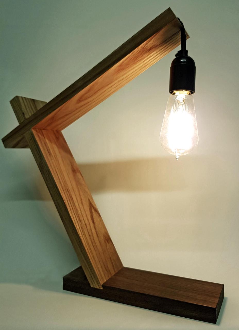 Светильник настольный из дерева Лекомп Мускат (НСС-001907)