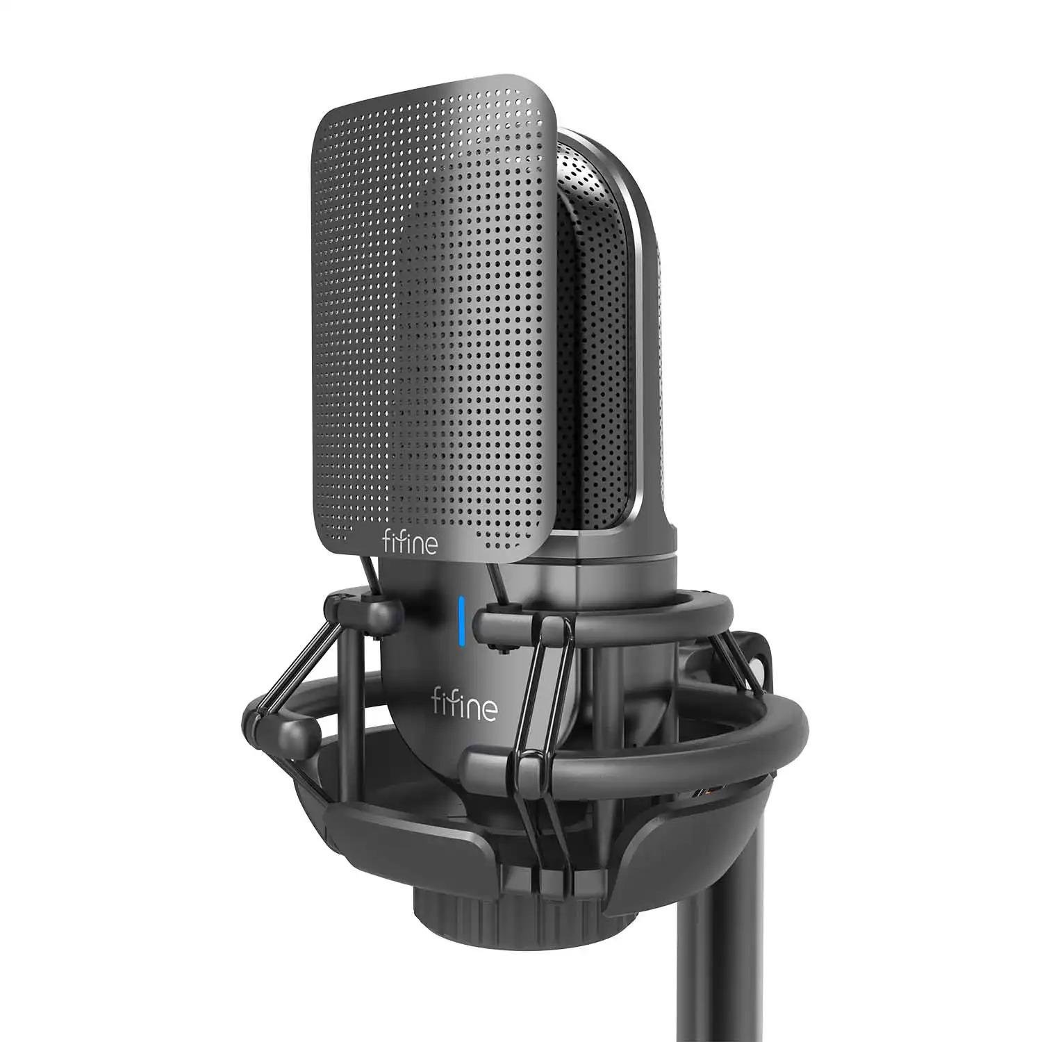 Микрофон динамический FIFINE K726 XLR кардиоидный с антивибрационным креплением Black (26816082)