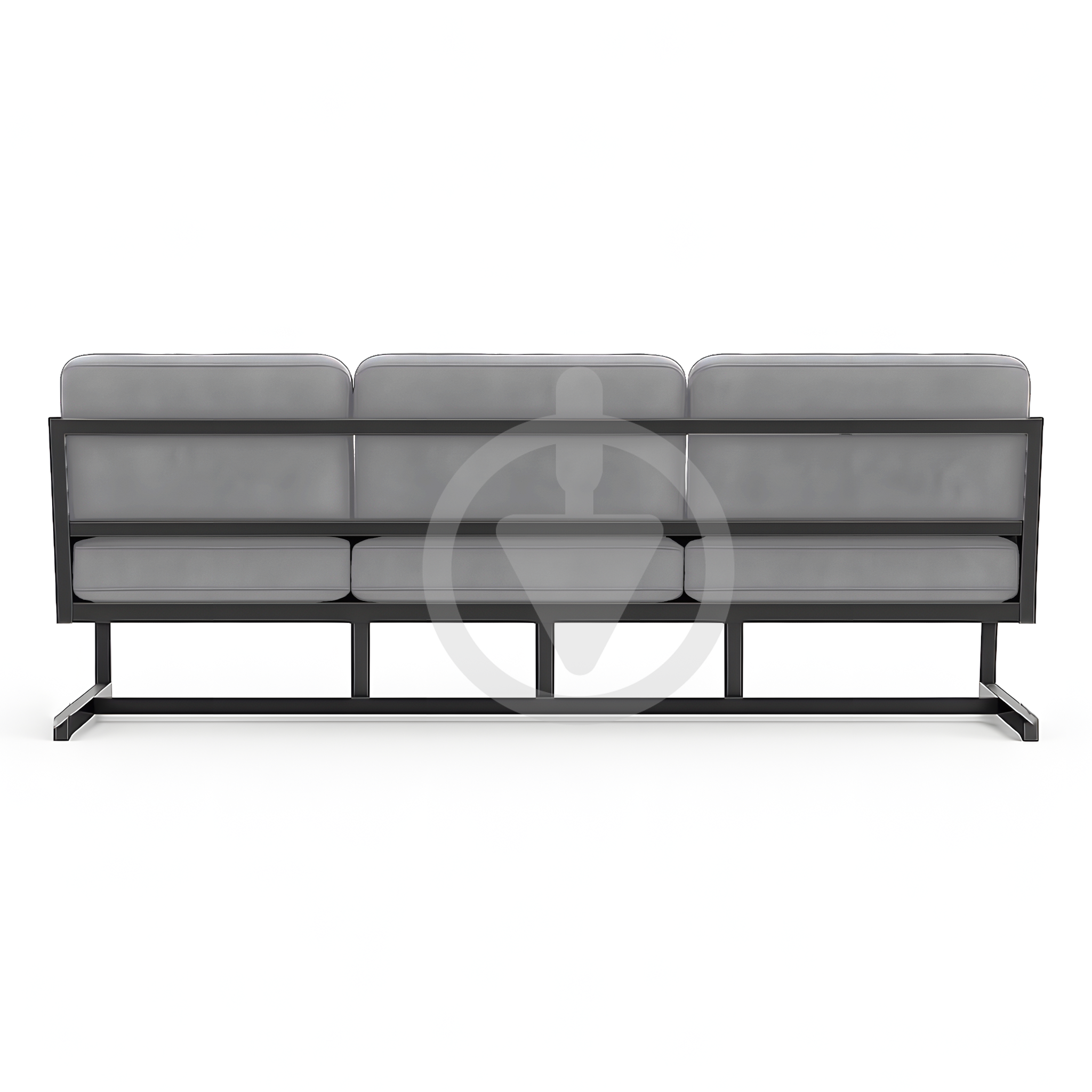 Диван металлический AVVS Атлас лофт велюр 206 см Светло-серый - фото 3 Диван металлический AVVS Атлас лофт велюр 206 см Светло-серый - фото 3