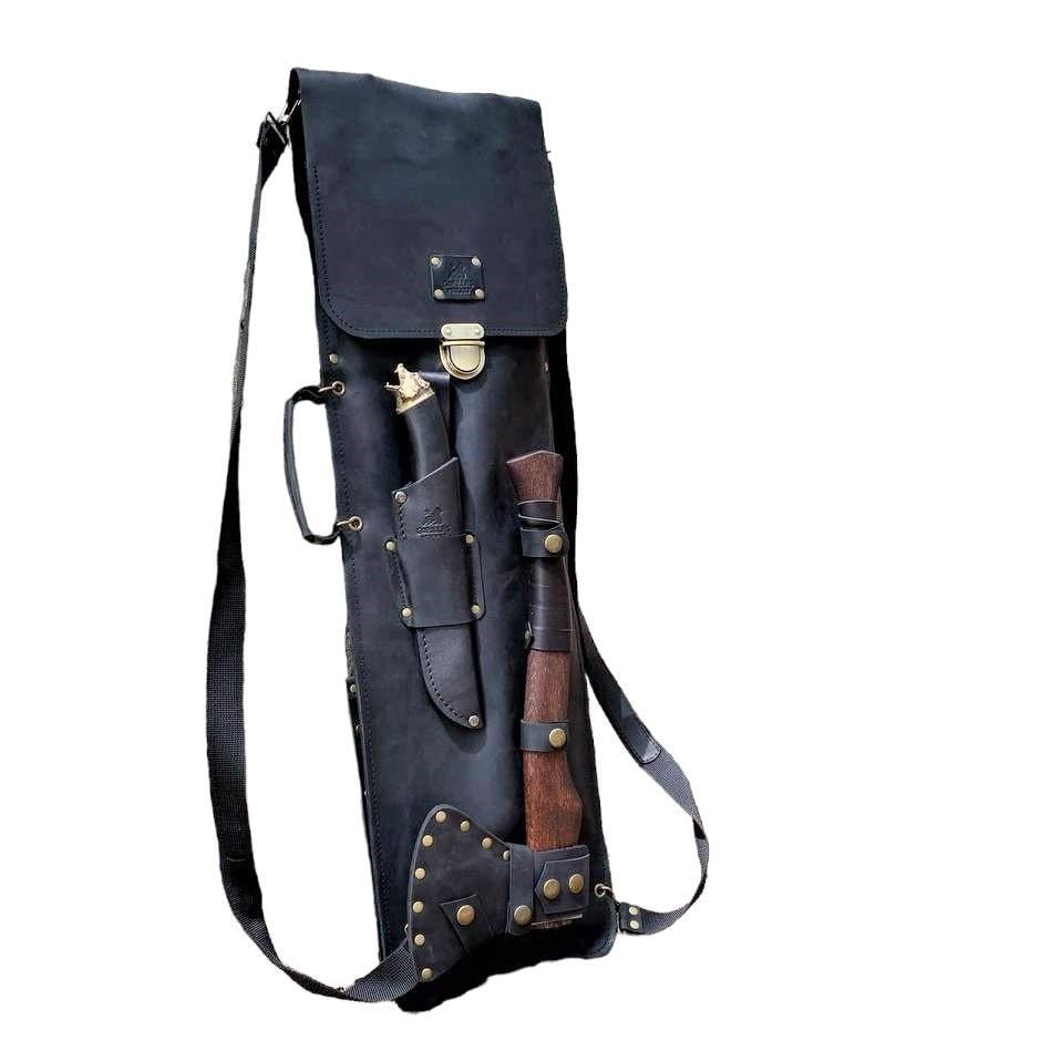 Набір шампурів Шериф Gorillas BBQ в шкіряному чохлі