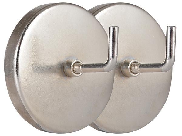 Крючок магнитный АСКО-УКРЕМ 7213 ⌀50 мм сталь 2 шт. (A0200020036)