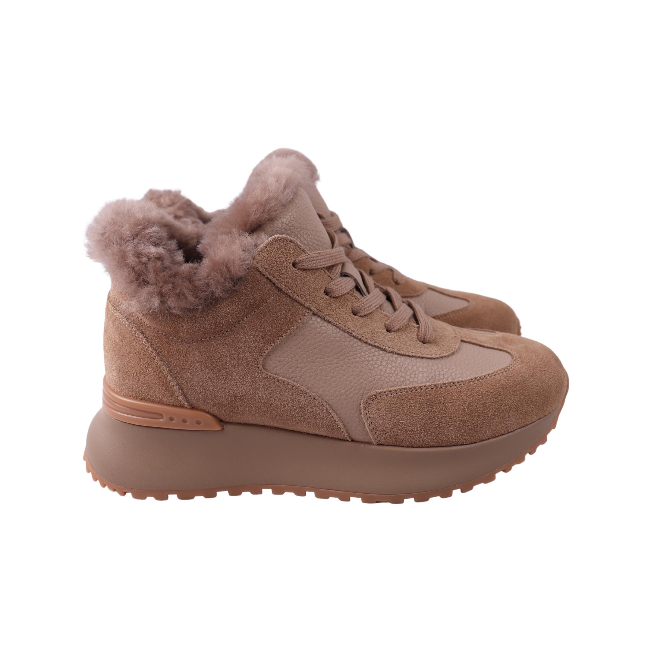 Ботинки женские FARINNI 500-24ZHS натуральная замша р. 36 Бежевый (29184523)