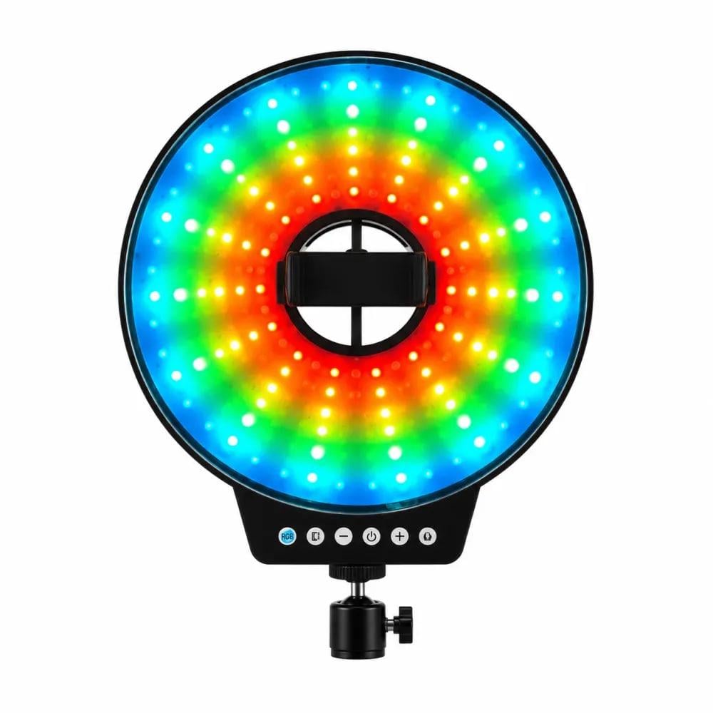 Кільцева лампа LED MJ-261 RGB 26 см з USB підключенням (58422)