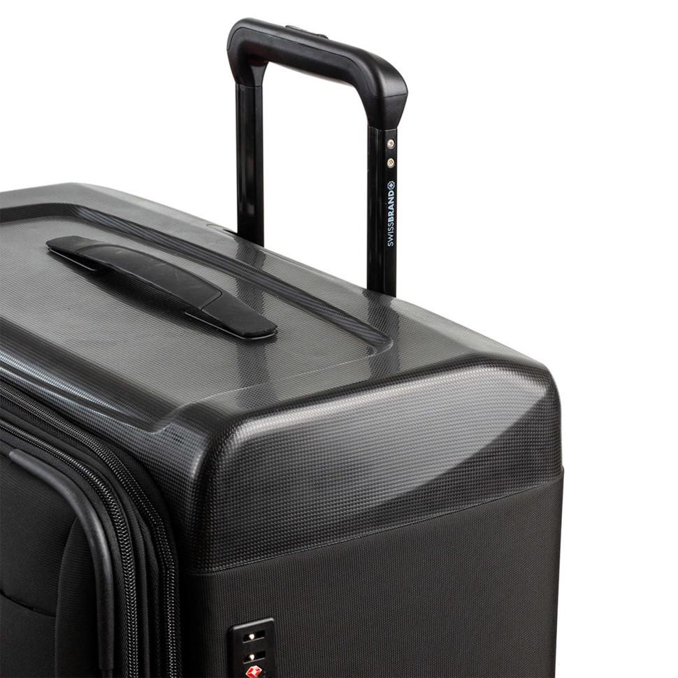 Чемодан Swissbrand Perth L Black (SWB_LYPER001L) - фото 4 Чемодан Swissbrand Perth L Black (SWB_LYPER001L) - фото 4