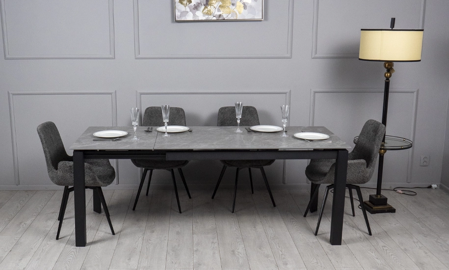 Стол раскладной Ларс 1400/2000х800х750 мм Серый - фото 8 Стол раскладной Ларс 1400/2000х800х750 мм Серый - фото 8