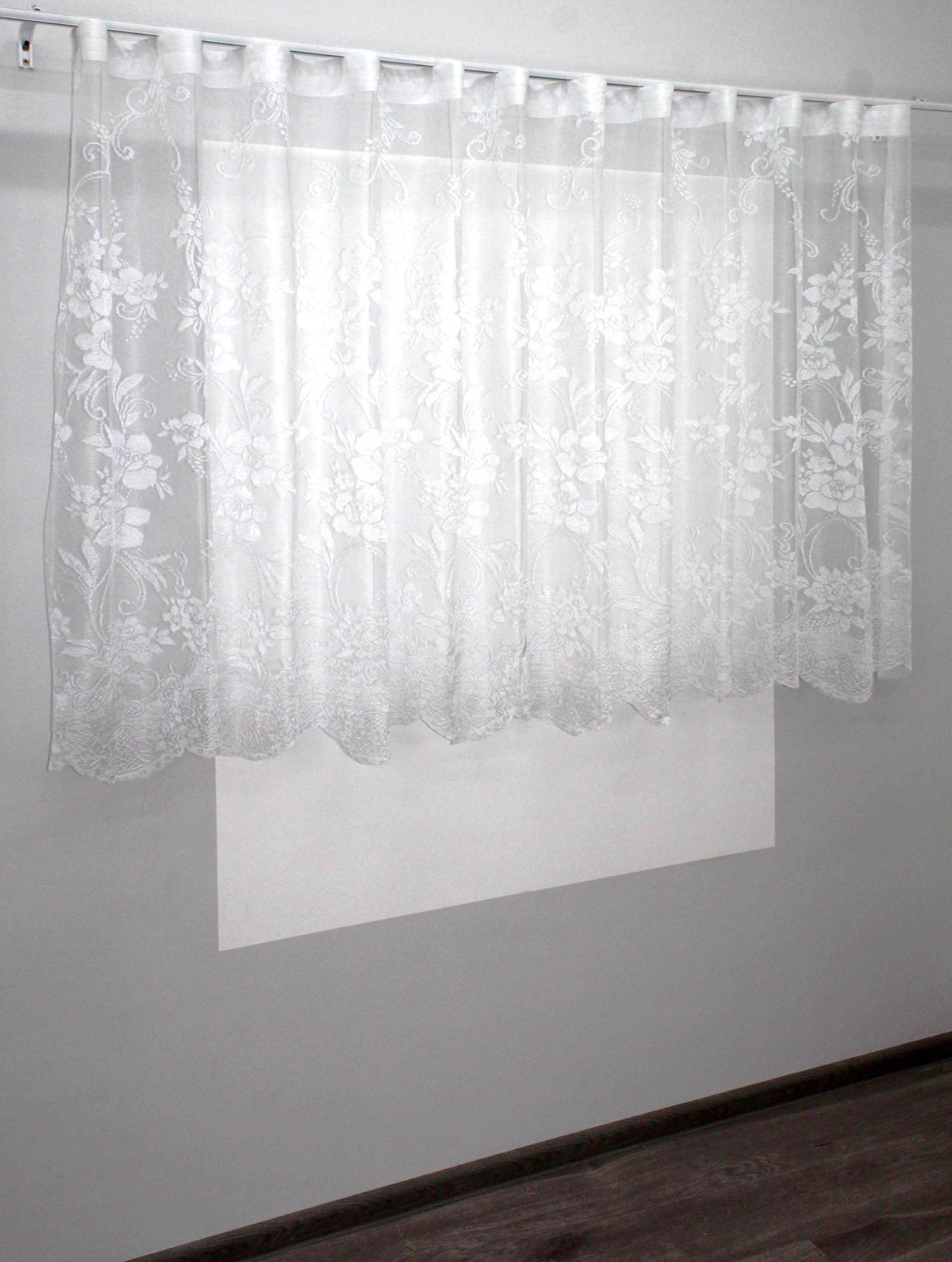 Тюль VR-Textil 1117т жаккард 120 см 300х120 см Белый (40-069)