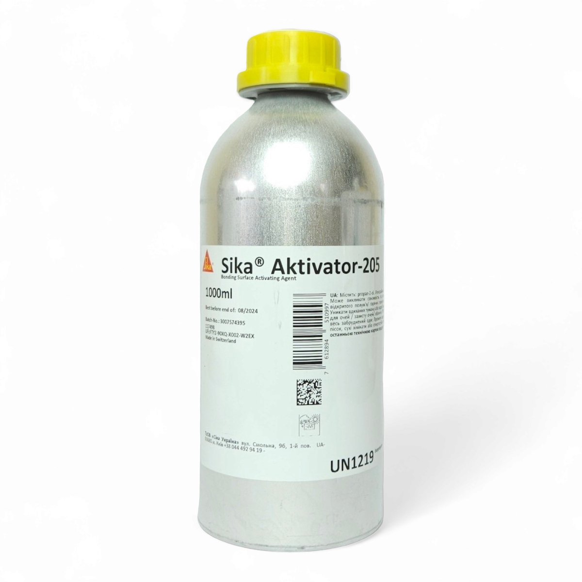 Очищувач Sika Aktivator 205 призначений для обробки непористих основ