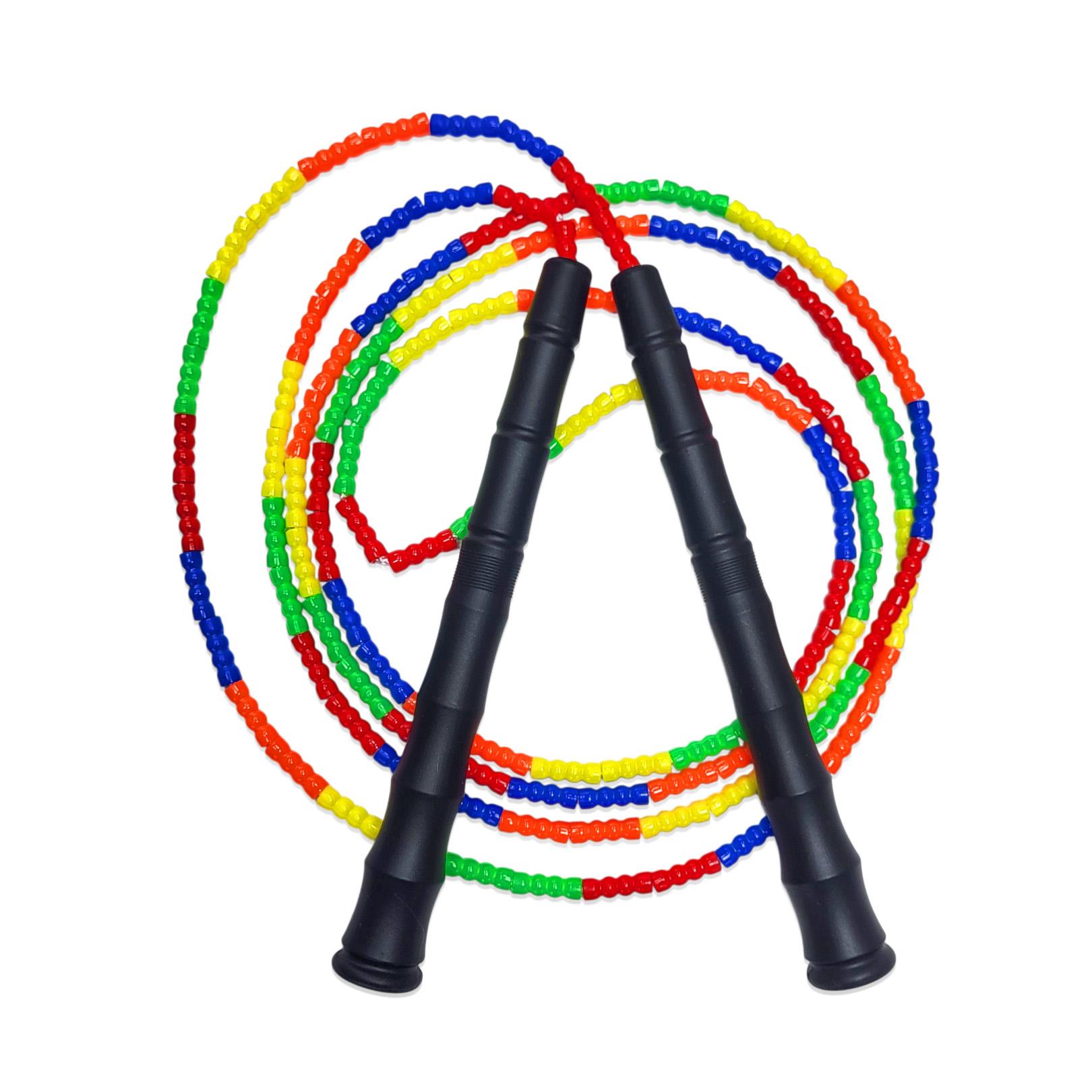 Скакалка бисерная EasyFit FreeRope 2,7 м Разноцветная