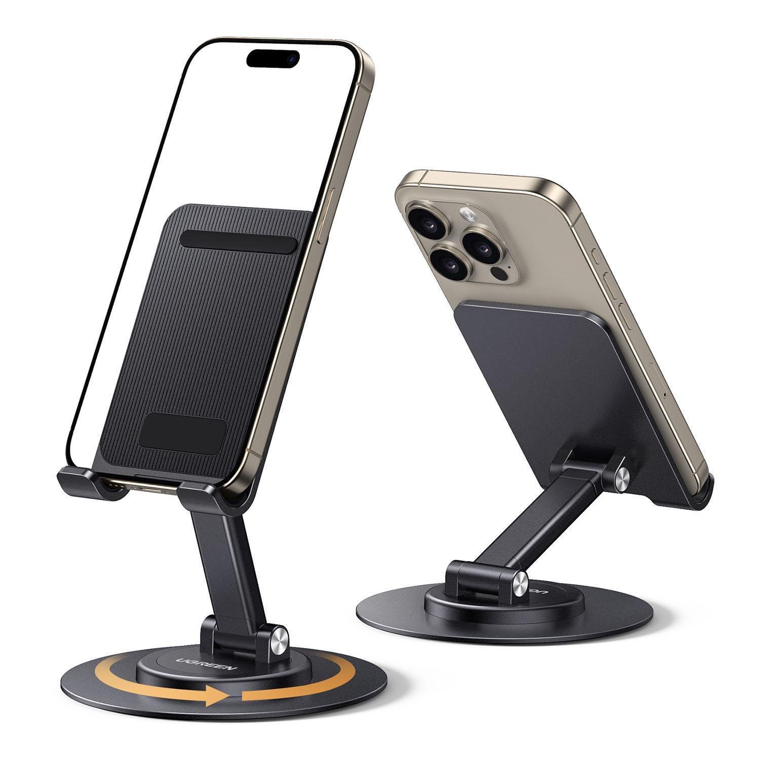 Подставка для телефона/планшета UGREEN 360° до 20 см Черный (35152) Подставка для телефона/планшета UGREEN 360° до 20 см Черный (35152)