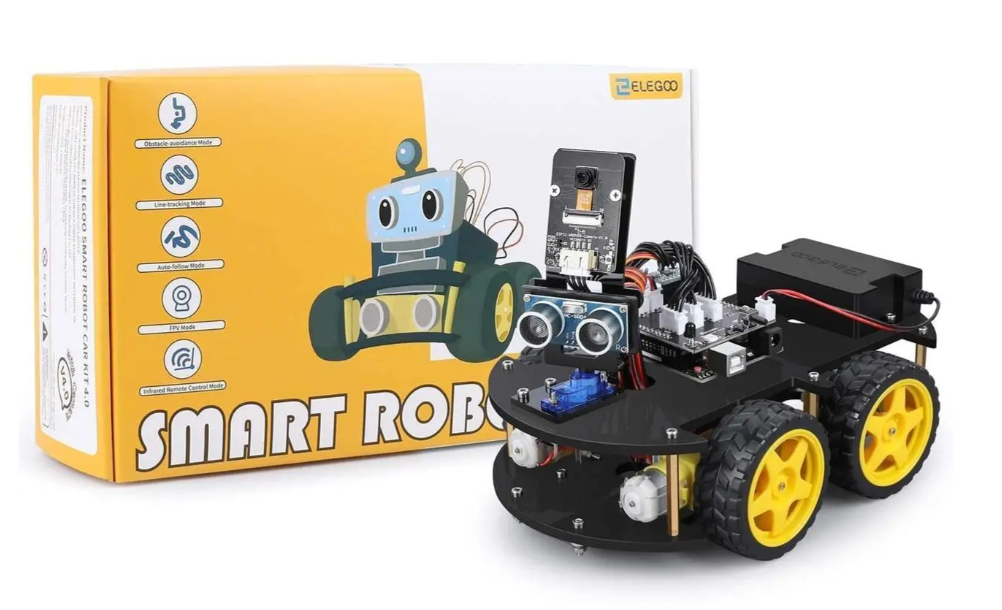 Робот-конструктор ELEGOO Smart Car V4.0 з камерою Arduino UNO R3/Bluetooth/навчальний набір програмування (3024218530)