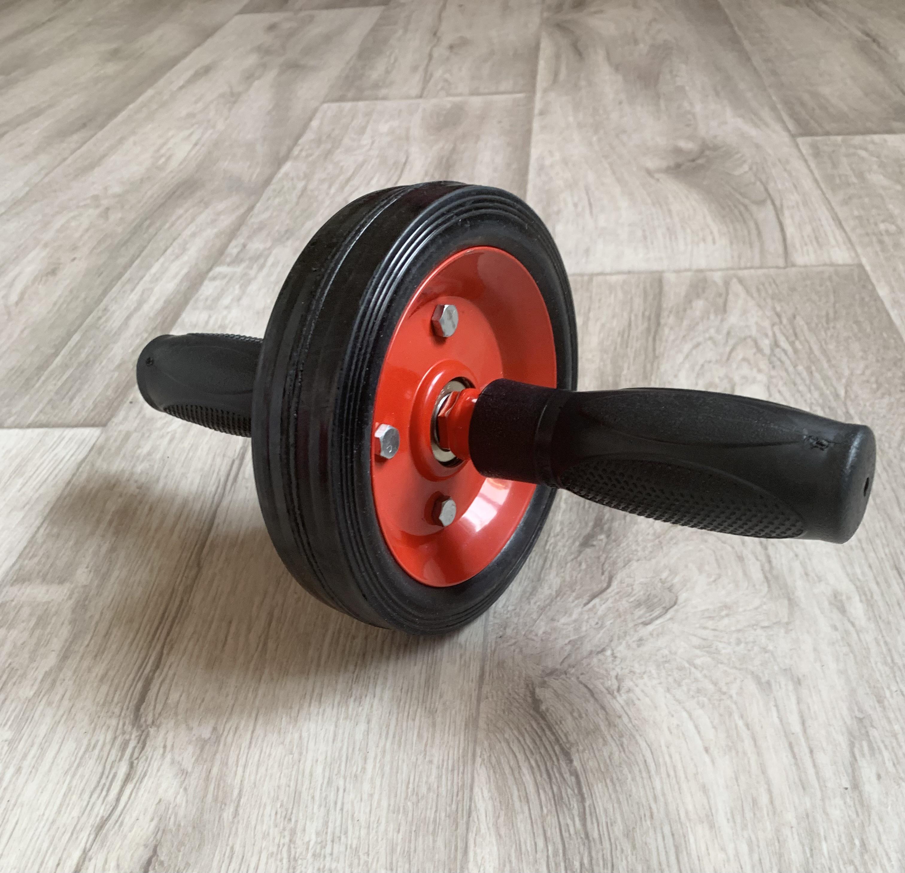 Ролик-тренажер для преса Міць одинарне колесо Червоний (31263697) Ролик-тренажер для преса Міць одинарне колесо Червоний (31263697)