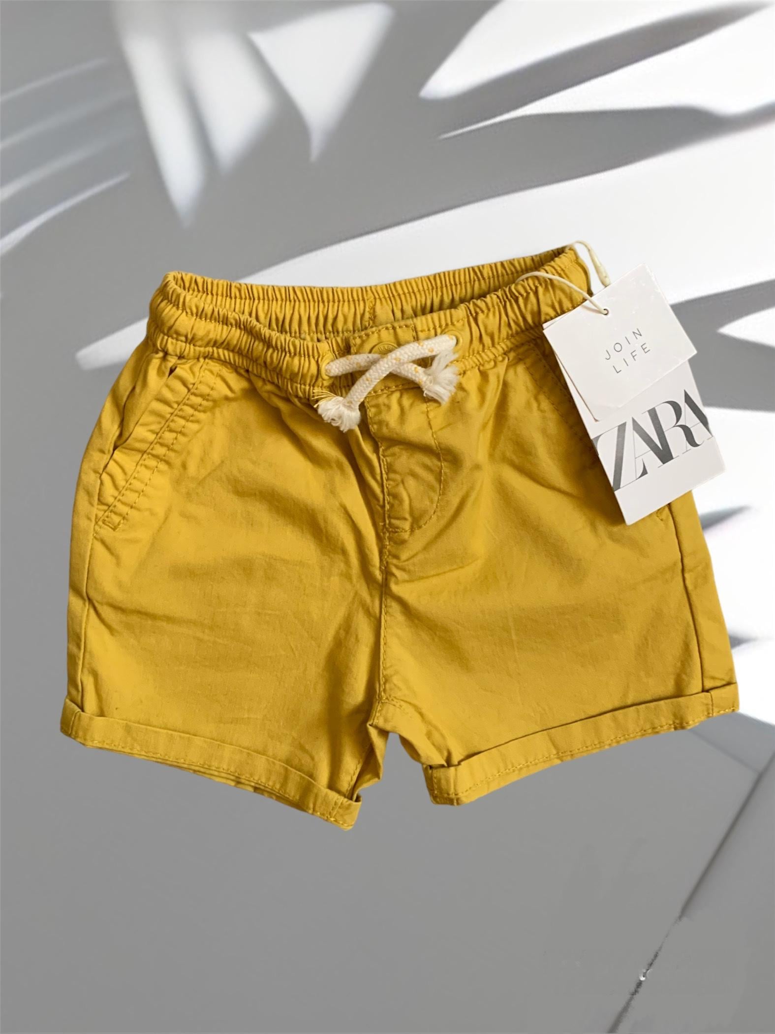 Шорты Zara 9/12 месяцев 80 см Желтый (12460052)