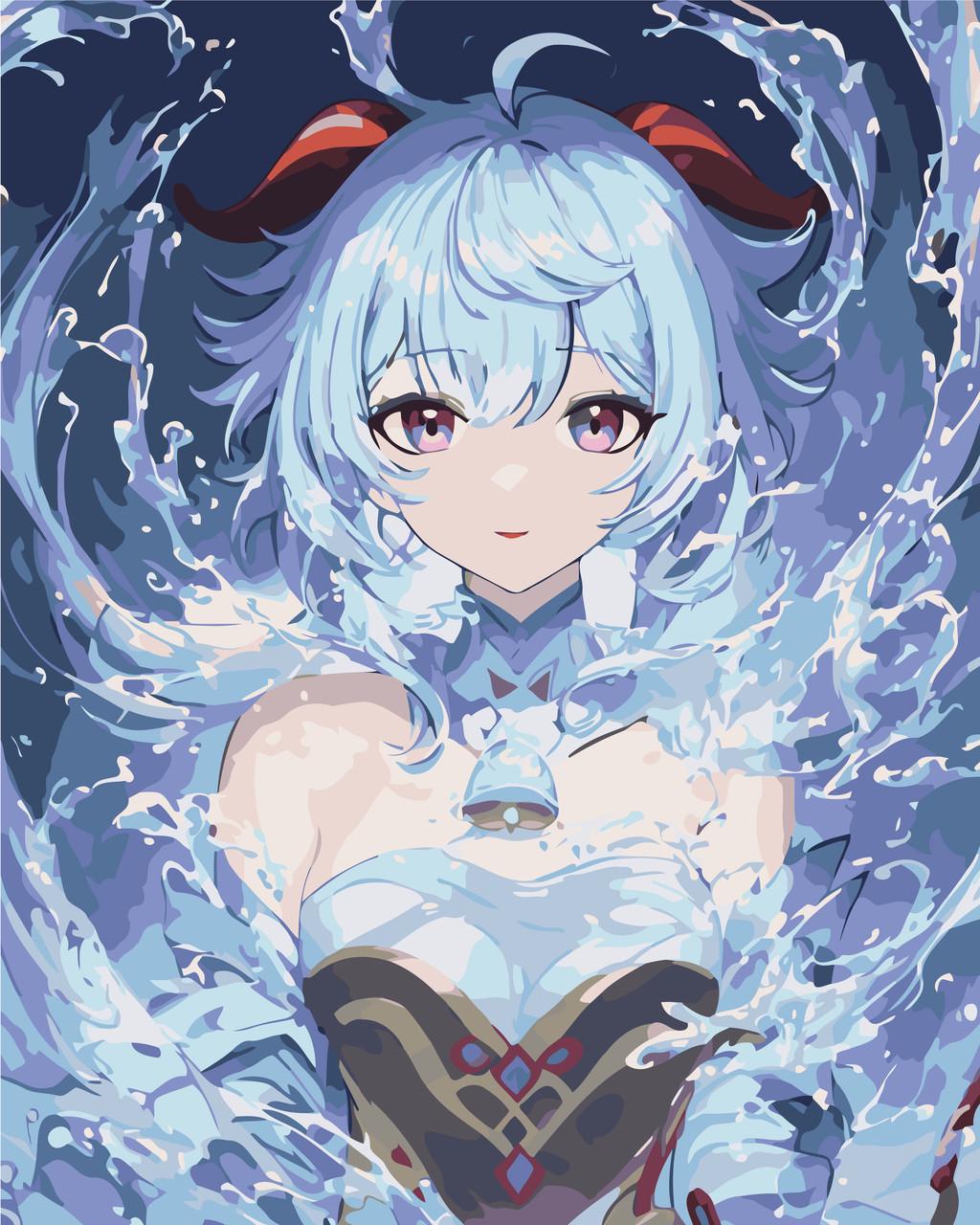 Картина за номерами ORIGAMI Аніме Genshin Impact Гань юй 40х50 см (LW3278)