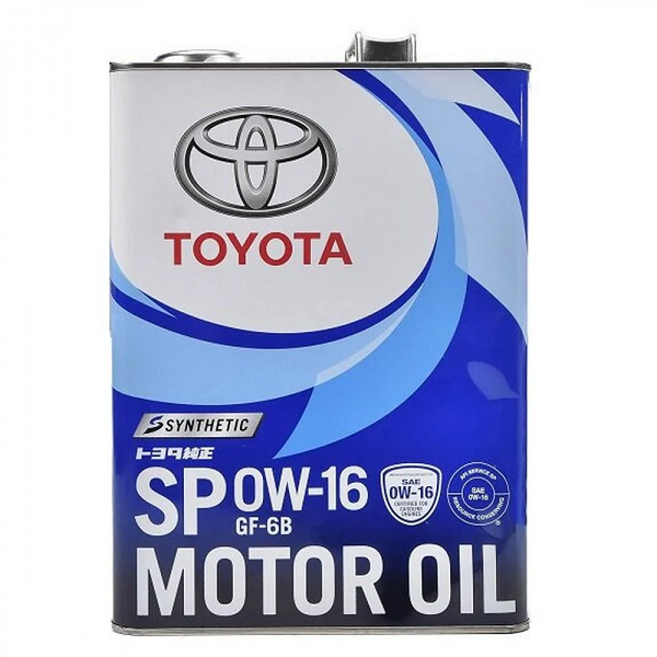 Моторное масло Toyota Motor Oil 0W-16 4 л