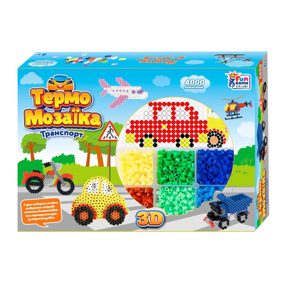 Детская термомозаика 4FUN Game Club Транспорт 4000 бусин (40057T) Детская термомозаика 4FUN Game Club Транспорт 4000 бусин (40057T)