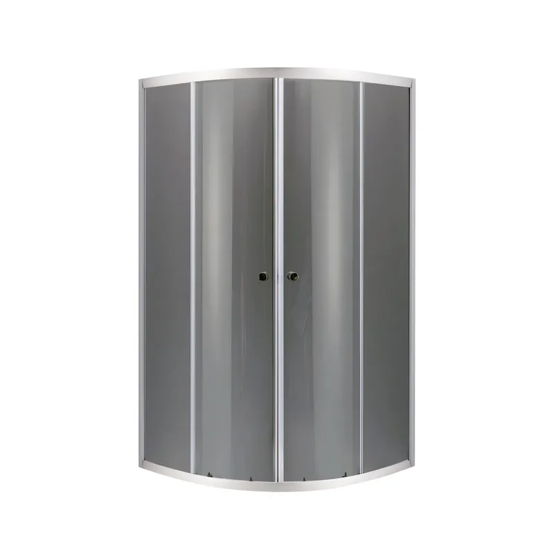 Душевая кабина MIXXUS PLAIN SC01-90x90x185-GR полукруглая без подонная/стекло 4 мм 185x90 см Хром (OL-MI6900)