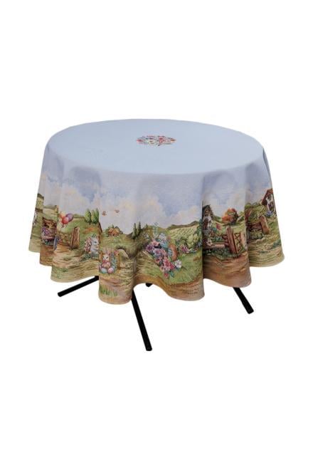Скатертина гобеленова Прованс Настрій d 136 см (44260)