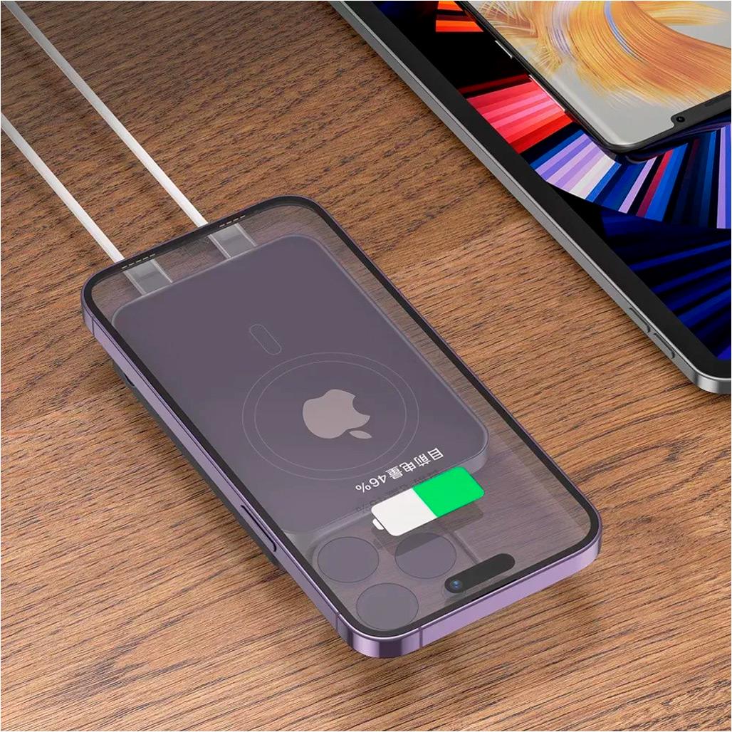 Внешний аккумулятор Proove Hoodman Magnetic 10000 mAh 20W Black (PBH120010001) - фото 5 Внешний аккумулятор Proove Hoodman Magnetic 10000 mAh 20W Black (PBH120010001) - фото 5