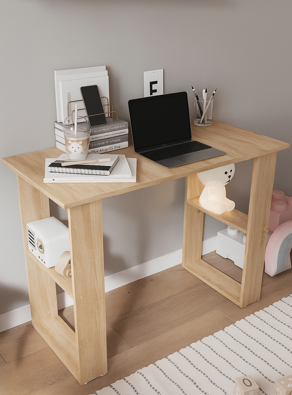 Стіл комп'ютерний Klick-System СЛ-76 на 4 полиці Дуб сонома (СЛ-76-Дс)