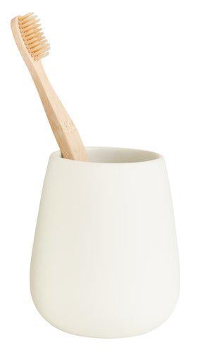 Склянка для зубних щіток 9х10 см Білий