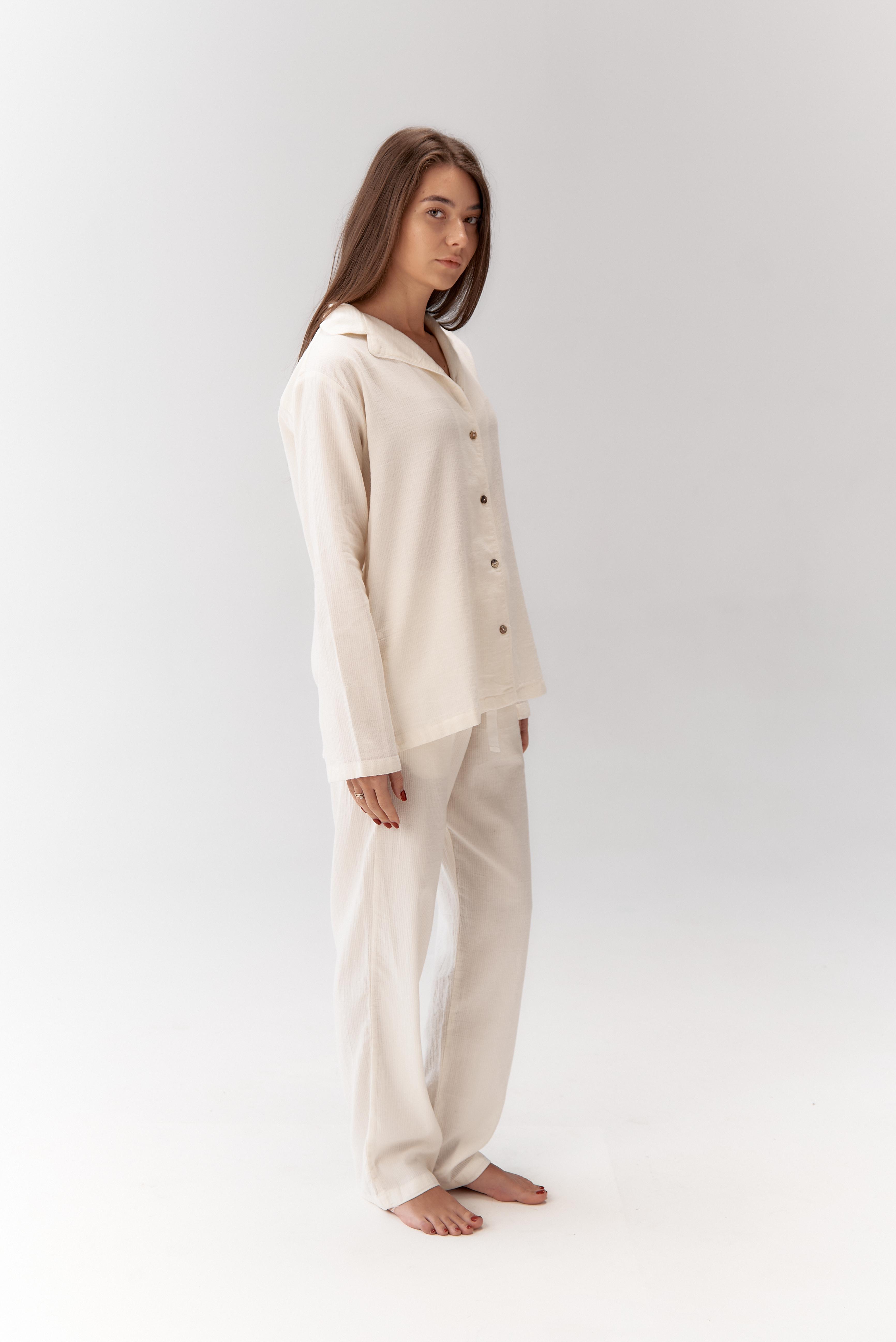 Пижама женская Lotus Home Porta M Молочный (26843095) - фото 7 Пижама женская Lotus Home Porta M Молочный (26843095) - фото 7