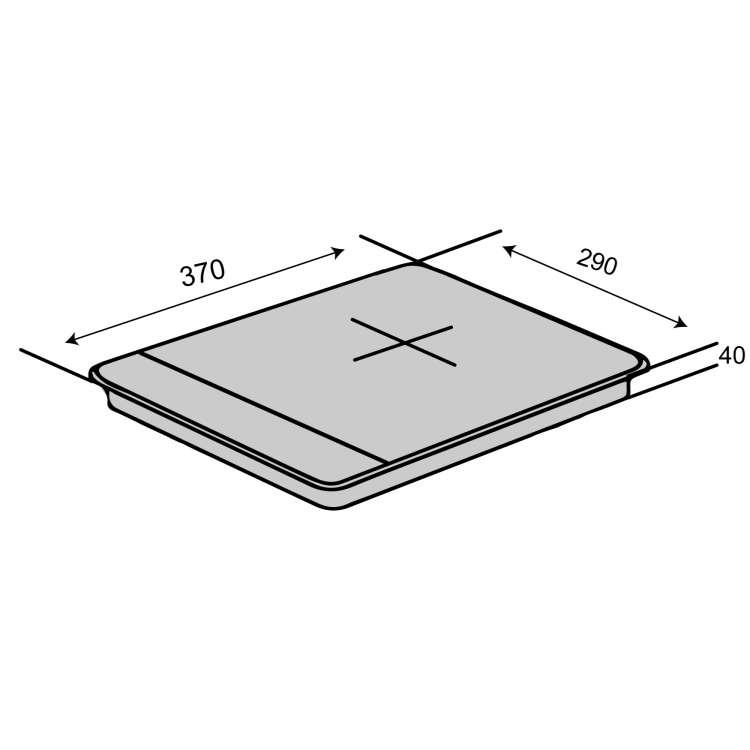 Настільна плита Ventolux TI 1 TC (6025) - фото 5